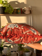 Chenille Cushion Rust