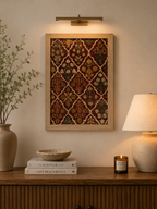 Floral Geomatric pattern Wall Frame Art