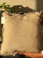 Durelle Damask Fringed Cushion Coral