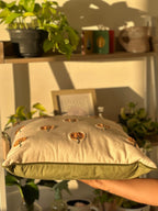 Pumpkin Spice Tufted Velvet Cushion