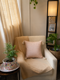 Dolce Powder Pink Tassel Cushion Cover