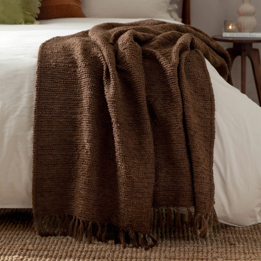 Textured Throw Cocoa