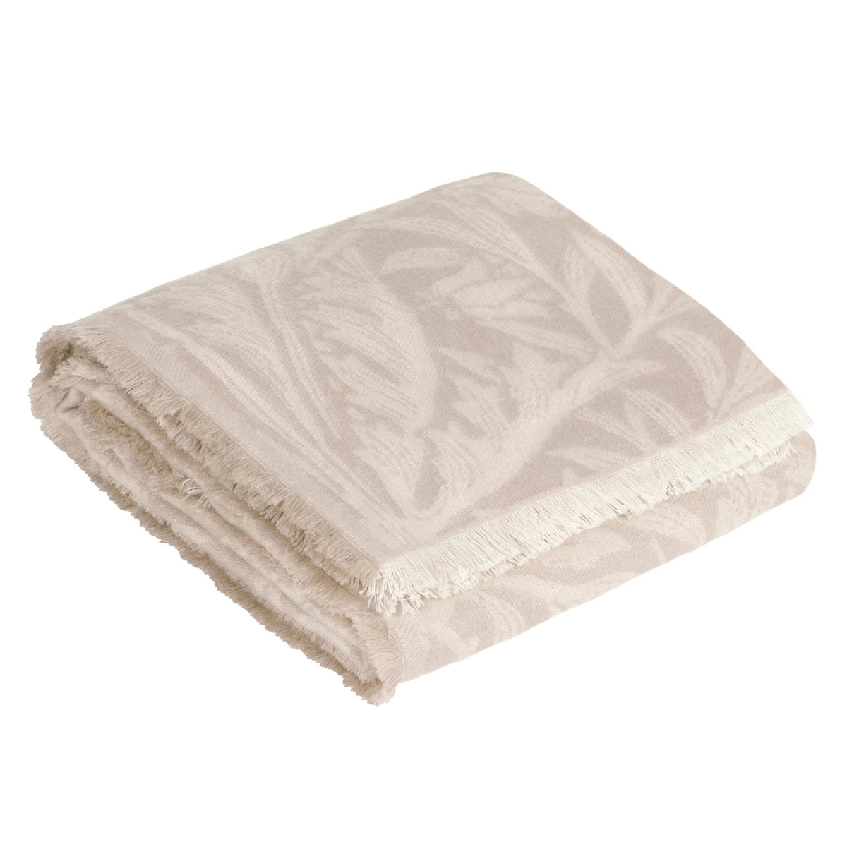 Jacquard Throw Stone - Ivory