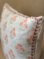 Coral Bloom Cushion Cover