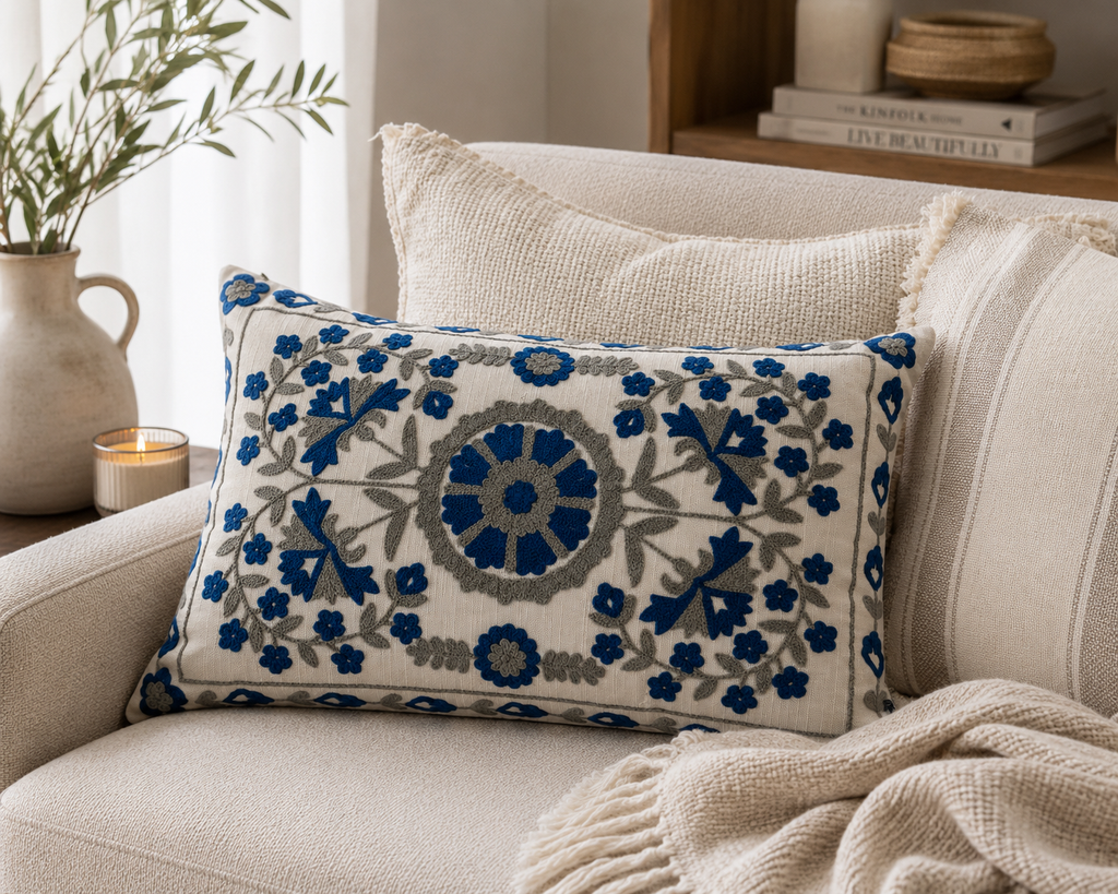 The Bluebell Rectangular Cushion
