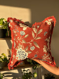 Chenille Cushion Rust