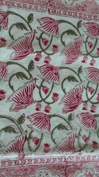 Handmade Jaipur Block Print Table Runner - Pink
