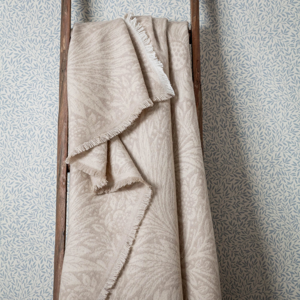 Jacquard Throw Stone - Ivory