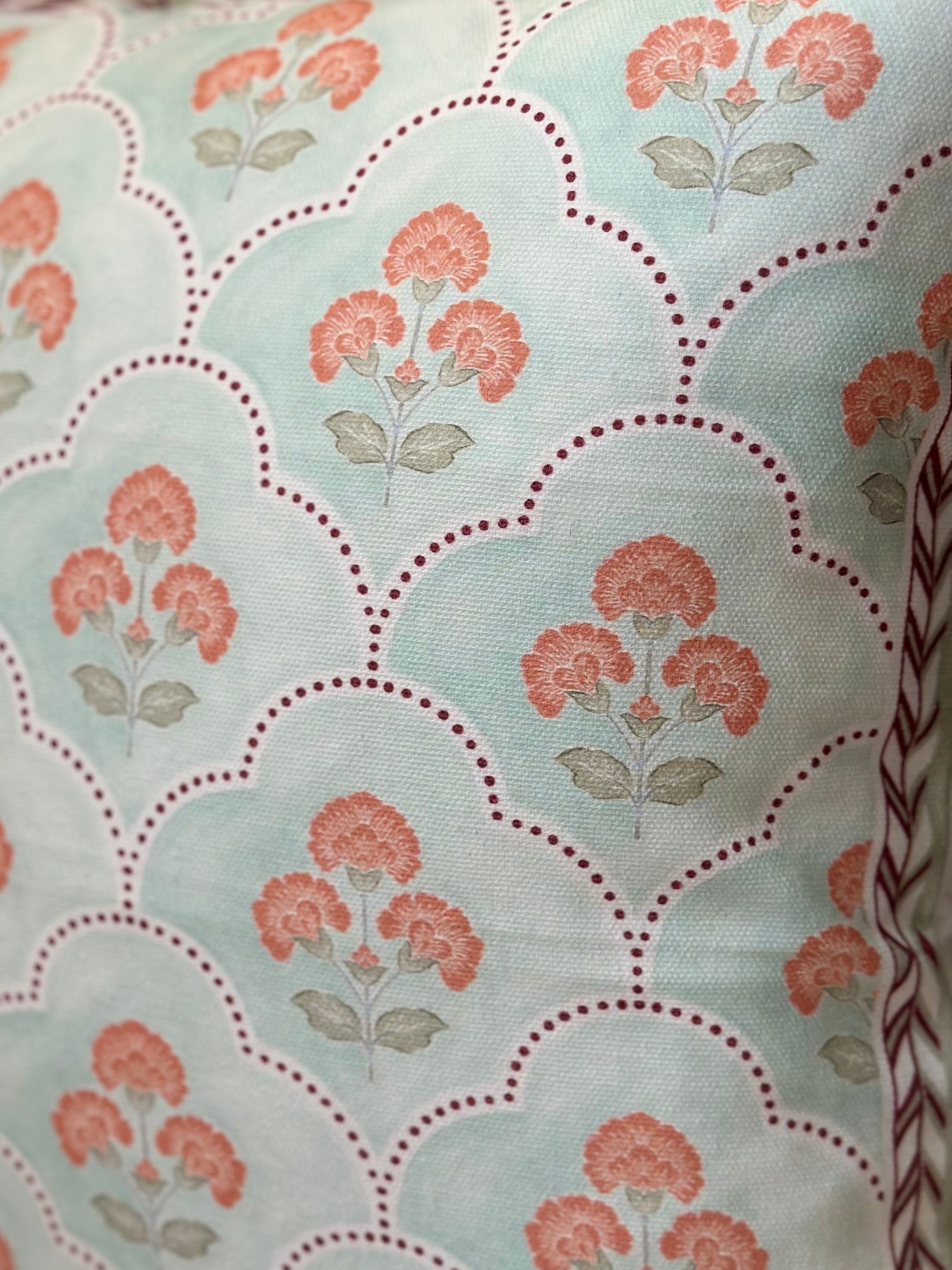 Coral Bloom Cushion Cover