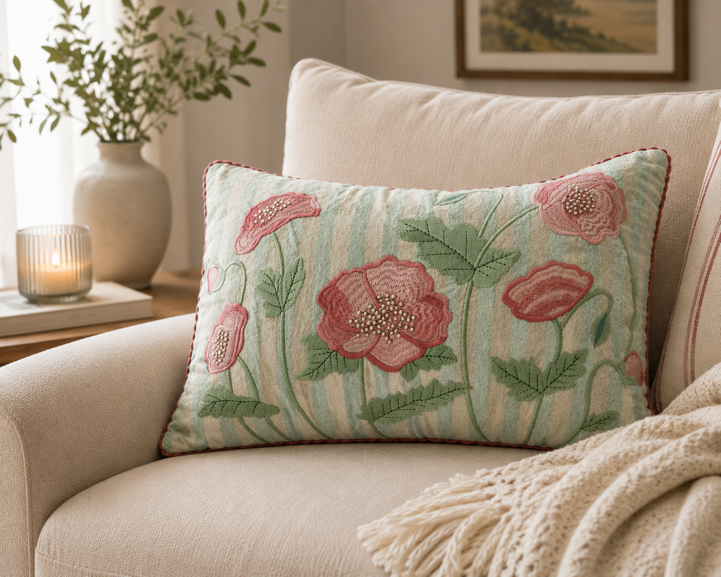 Blush Bloom Cushion