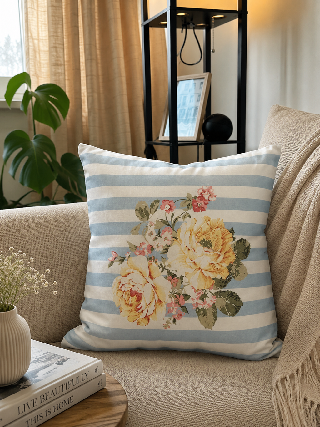 Country Coast Floral Cushion Cover