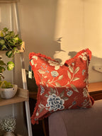 Chenille Cushion Rust