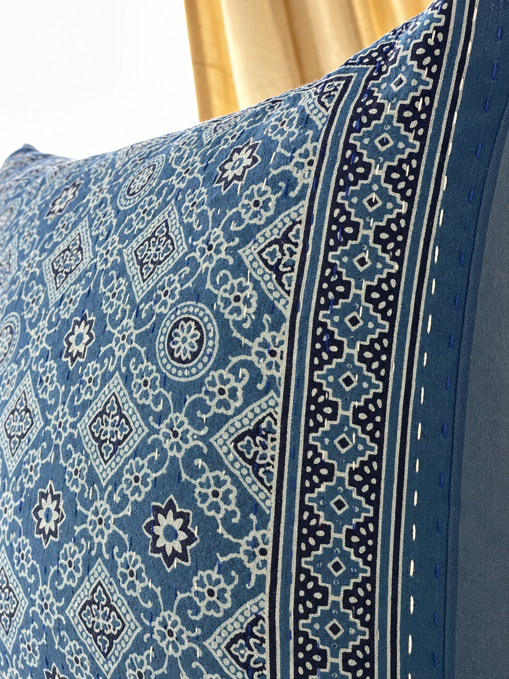 Handcrafted Kantha Cushion Cover