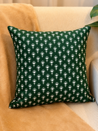 Olive Block Print Cushion cover