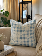 English Meadow Gingham Cushion Cover