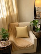 Mustard Floral Paisley Cotton Cushion Cover