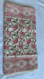 Handmade Jaipur Block Print Table Runner - Pink