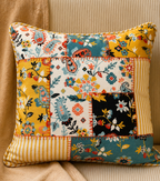 Multicoloured Patch work Cushion cover