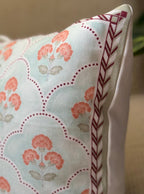 Coral Bloom Cushion Cover