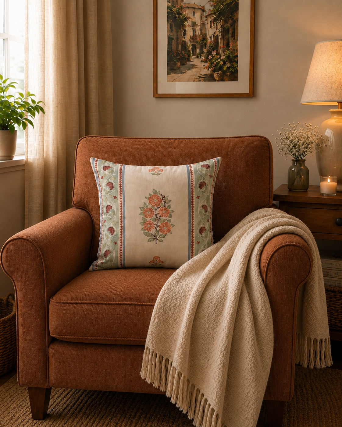 Floral Bloom Cushion Cover