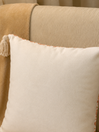 Floral  Block Print Pastel Cushion Cover