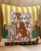 English Garden Dog Cushion Cover